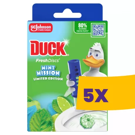 Duck Fresh Discs WC-öblítő korong Mint Mission 36ml (Karton - 5 db)