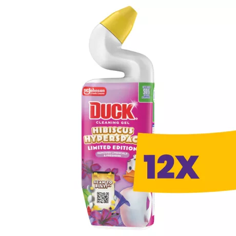 Duck Cleaning Gel WC tisztító Hibiscus Hyperspace 750ml (Karton - 12 db)