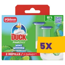   Duck Fresh Discs WC-öblítő korong utántöltő Mint Mission 2x36ml (Karton - 5 csomag)