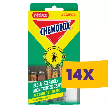 Chemotox élelmiszermoly csapda 3db (Karton - 14 csomag)