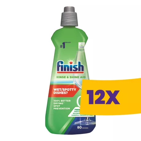 Finish Rinse & Shine Aid ECO 0% mosogatógép öblítő 400ml (Karton - 12 db)