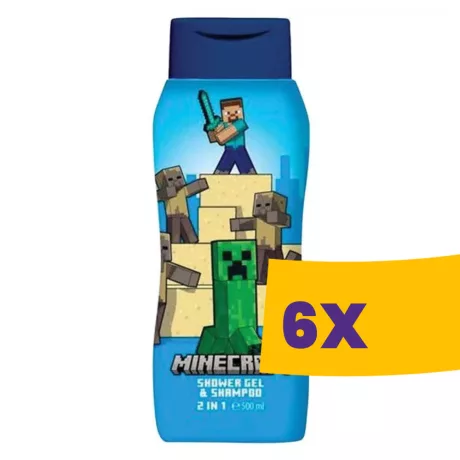 Air-Val Minecraft gyerek tusfürdő és sampon 400ml (Karton - 6 db)