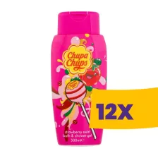 Chupa Chups hab- és tusfürdő Eper 300ml (Karton - 12 db)