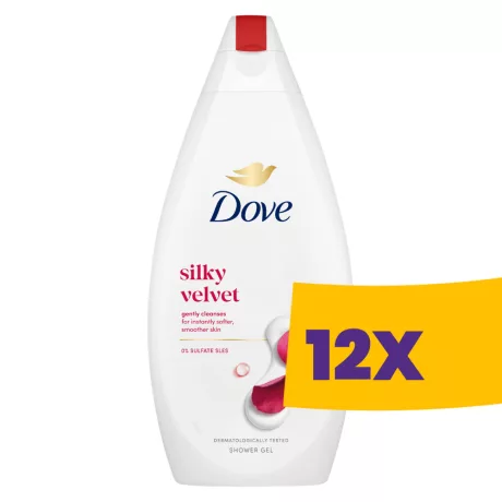 Dove Krémtusfürdő Silky Velvet 720ml (Karton - 12 db)