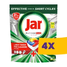   Jar Platinum Plus All in One mosogatógép tabletta Lemon 54db (Karton - 4 csomag)