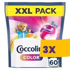   Coccolino mosókapszula Color, színes ruhákhoz 60db (Karton - 3 csomag)