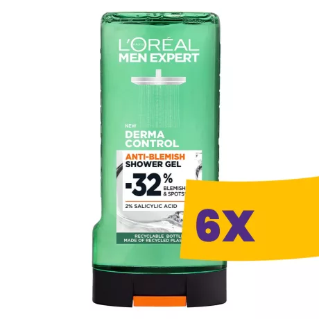 L'Oreal Paris Men Expert férfi tusfürdő Derma Control 300ml (Karton - 6 db)