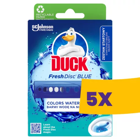 Duck Fresh Discs WC-öblítő korong színező hatással Blue 36ml (Karton - 5 db)