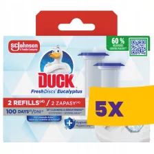   Duck Fresh Discs WC-öblítő korong utántöltő Eukaliptusz 2x36ml (Karton - 5 csomag)