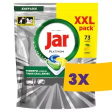   Jar Platinum All in One mosogatógép tabletta Lemon 73db (Karton - 3 csomag)