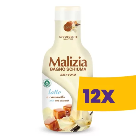Malizia habfürdő Aloe Tej & Karamell 1000ml (Karton - 12 db)