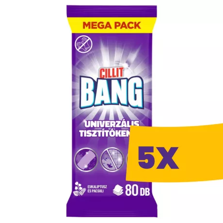 Cillit Bang tisztító kendő 80db (Karton - 5 csomag)