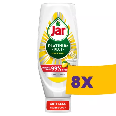 Jar Platinum Plus kézi mosogatószer Citrom és Lime 660ml (Karton - 8 db)