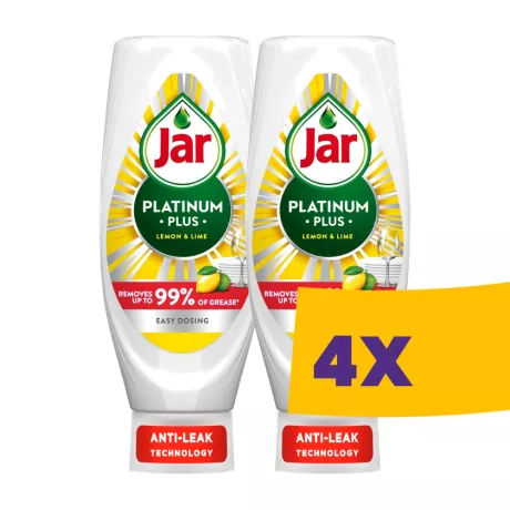 Jar Platinum Plus kézi mosogatószer Citrom és Lime 2x660ml (Karton - 4 csomag)