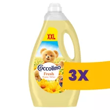   Coccolino Fresh öblítő Happy Yellow - 130 mosás 2,99L (Karton - 3 db)