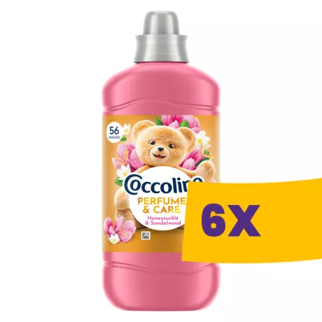 Coccolino Perfume & Care öblítő Honeysuckle & Sandalwood - 56 mosás 1288ml (Karton - 6 db)