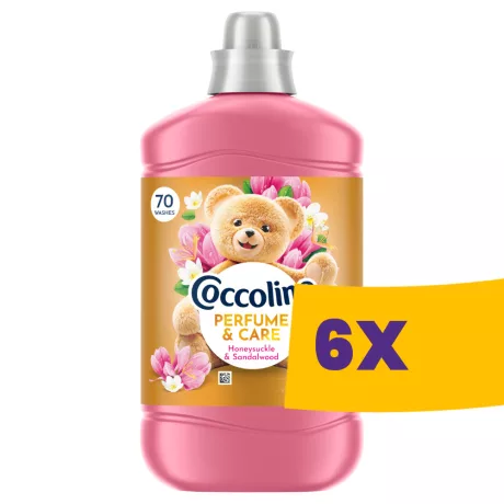 Coccolino Perfume & Care öblítő Honeysuckle & Sandalwood - 70 mosás 1610ml (Karton - 6 db)