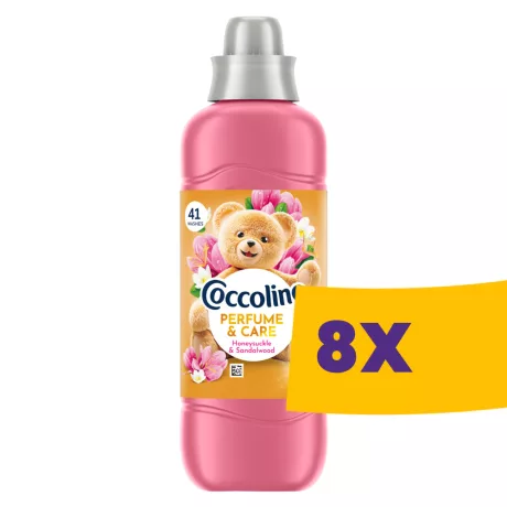 Coccolino Perfume & Care öblítő Honeysuckle & Sandalwood - 41 mosás 943ml (Karton - 8 db)