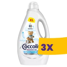   Coccolino Care mosógél Sensitive - 63 mosás 2,52L (Karton - 3 db)
