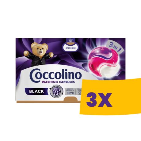 Coccolino Care mosókapszula Black, fekete ruhákhoz 40db-os (Karton - 3 csomag)