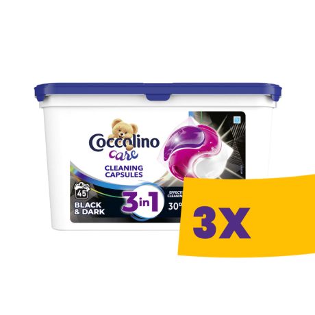 Coccolino Care mosókapszula Black, fekete ruhákhoz 45db-os (Karton - 3 csomag)