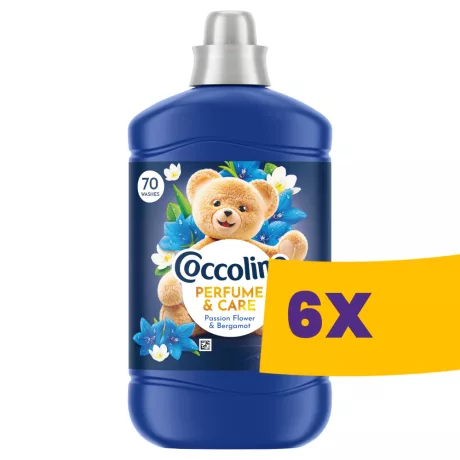 Coccolino Perfume & Care öblítő Passion Flower & Bergamot - 70 mosás 1610ml (Karton - 6 db)