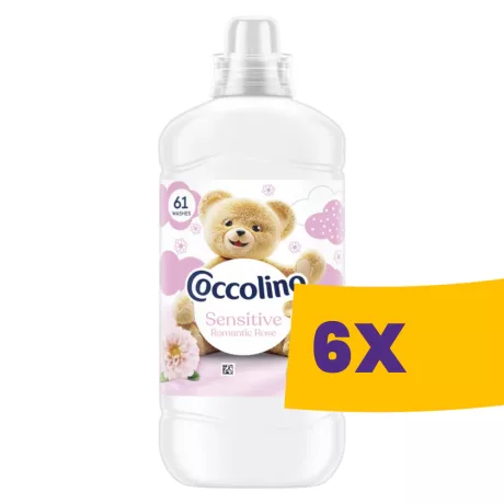 Coccolino Sensitive öblítő Romantic Rose - 61 mosás 1403ml (Karton - 6 db)