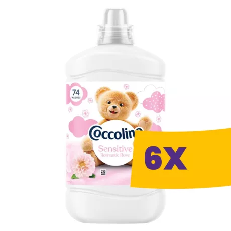 Coccolino Sensitive öblítő Romantic Rose - 74 mosás 1702ml (Karton - 6 db)