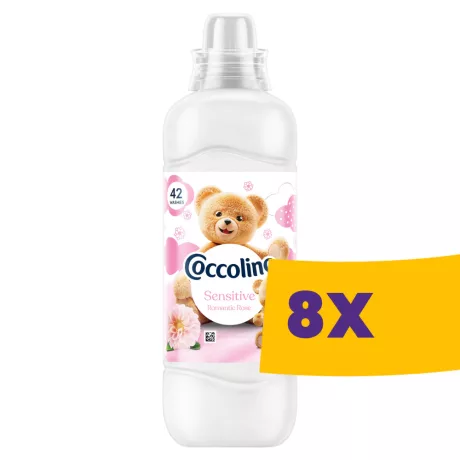 Coccolino Sensitive öblítő Romantic Rose - 42 mosás 966ml (Karton - 8 db)