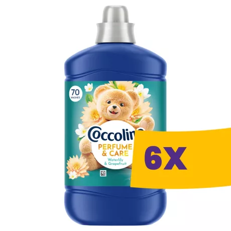 Coccolino Perfume & Care öblítő Waterlily & Grapefruit - 70 mosás 1610ml (Karton - 6 db)