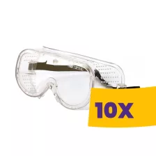   Cofra Casing védőszemüveg - víztiszta, zárt, gumipántos (Karton - 10 db)