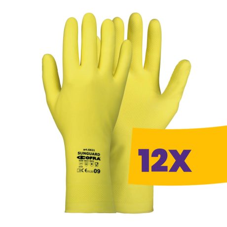 Cofra Sunguard vegyszerálló latex kesztyű (Karton - 12 pár)