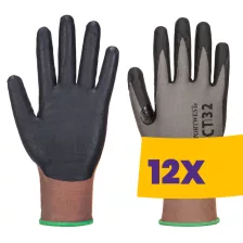   Portwest CT32 MR Micro nirtil habos kesztyű szürke (Karton - 12 pár)