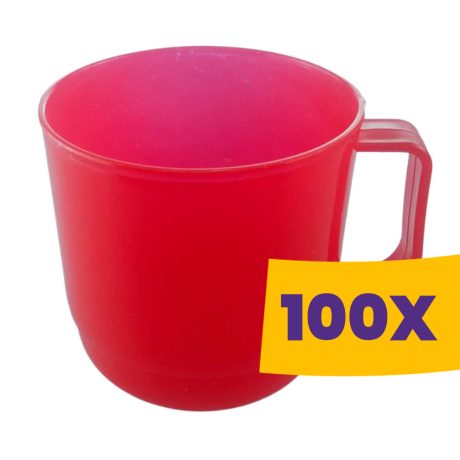 Műanyag füles bögre 300ml (Karton - 100 db)