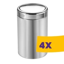   Dayco rozsdamentes acél billenőfedeles szemetes 30L (Karton - 4 db)
