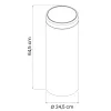 Dayco rozsdamentes acél billenőfedeles szemetes 27L (Karton - 6 db)