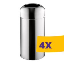   Dayco rozsdamentes acél fedél nélküli szemetes 40L (Karton - 4 db)