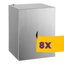   Dayco Maxi belsőmagos törlőpapír adagoló rozsdamentes acél (Karton - 8 db)