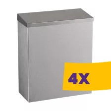   Dayco rozsdamentes acél fürdőszobai falra szerelhető szemetes 7L (Karton - 4 db)