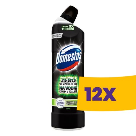 Domestos Zero vízkőoldó wc tisztító gél Lime 750ml (Karton - 12 db)