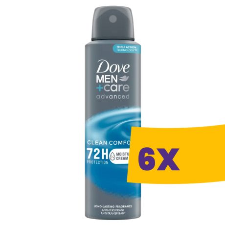 Dove Men+Care izzadásgátló dezodor Clean Comfort 150ml (Karton - 6 db)