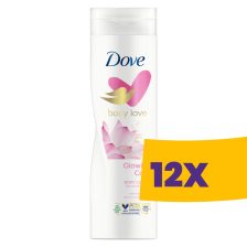   Dove Glowing Care testápoló Rizstejjel és Lótuszvirág kivonattal 400ml (Karton - 12 db)