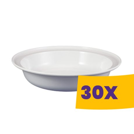 Műanyag mély tányér (Karton - 30 db)