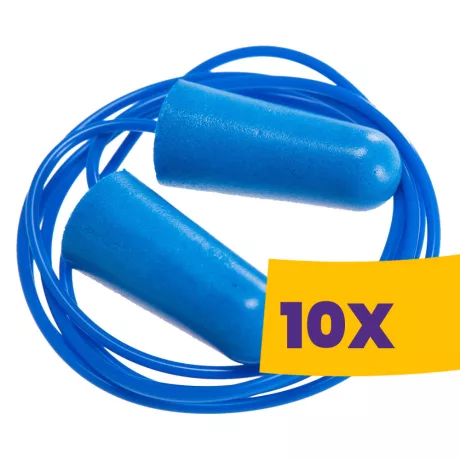Portwest EP30 Detektálható zsinóros PU hab füldugó 33dB 200 pár (Karton - 10 csomag)