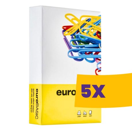 Eurobasic fénymásolópapír - A/4, 80g, 500 ív (Karton - 5 csomag)