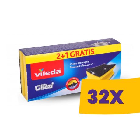 Vileda Glitzi formált mosogatószivacs 2+1db-os (Karton - 32 csg)