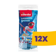   Vileda SuperMocio 3Action XL gyorsfelmosó fej (pattintós) (Karton - 12 db)