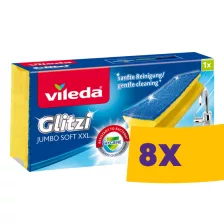   Vileda Glitzi Jumbo Soft XXL mosogatószivacs (Karton - 8 db)