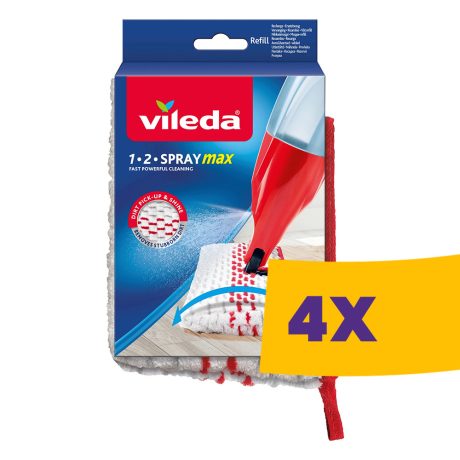 Vileda 1-2 Spray Max lapos felmosó utántöltő huzat (Karton - 4 db)