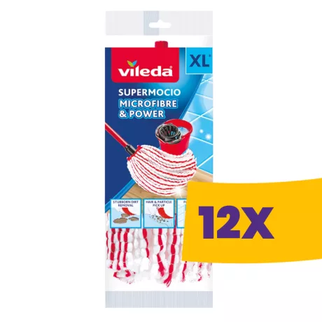 Vileda Microfibre&Power gyorsfelmosó fej (Karton - 12 db)